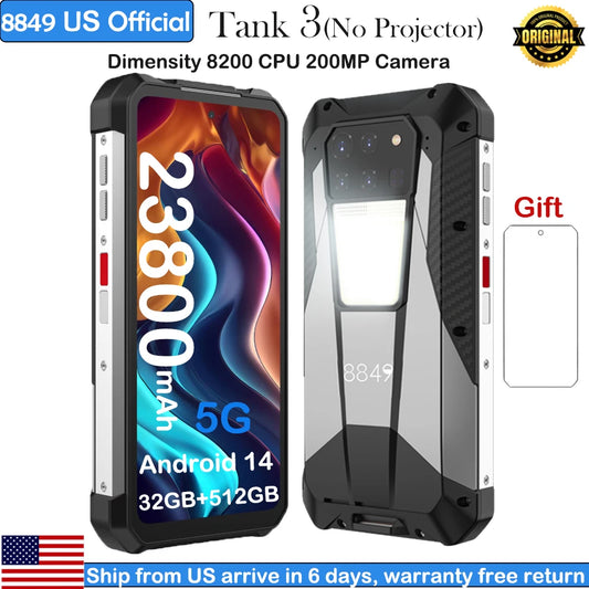 8849 Tank 3 Rugged Smartphone With 23800mAh Battery 120W Charging