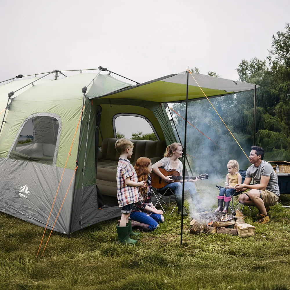Night Cat Waterproof Instant Cabin Tent With Stove Jack Canopy
