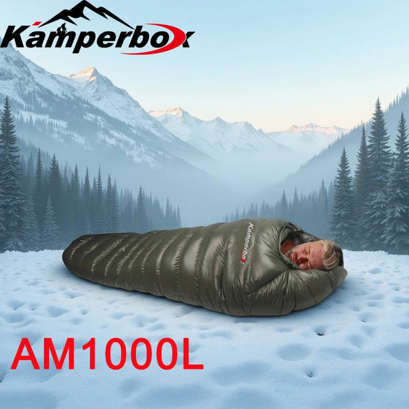 Kamperbox Winter Double Down Sleeping Bag For Camping