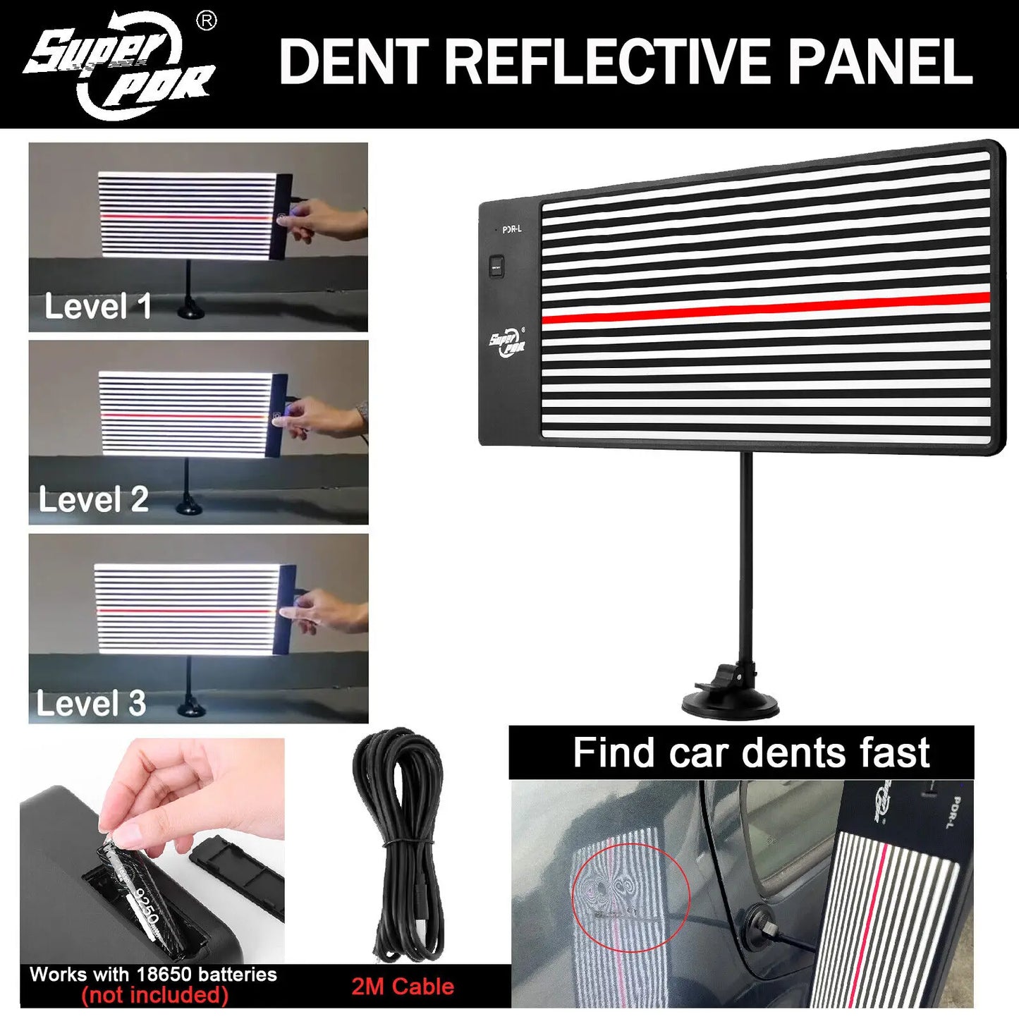 PDR Paintless Dent Removal Tool And Garage Repair Kit