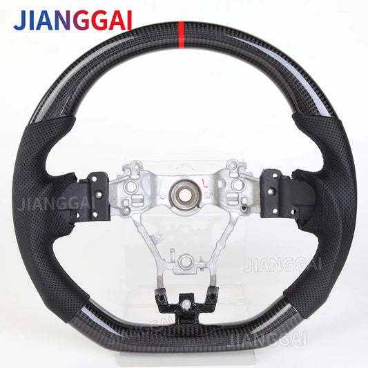 Jianggai Real Carbon Fiber DShaped Steering Wheel Subaru WRX STI