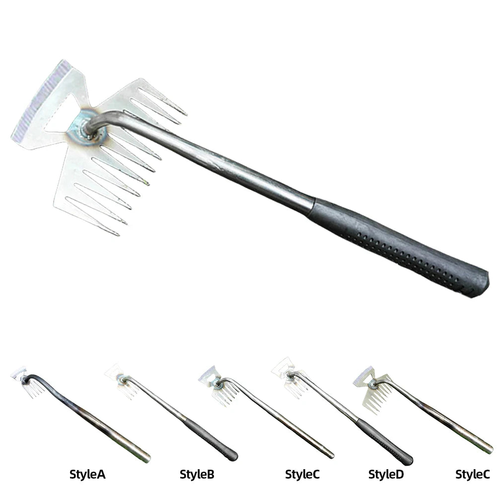 Durable Carbon Steel Hand Weeder Rake For Garden Farming