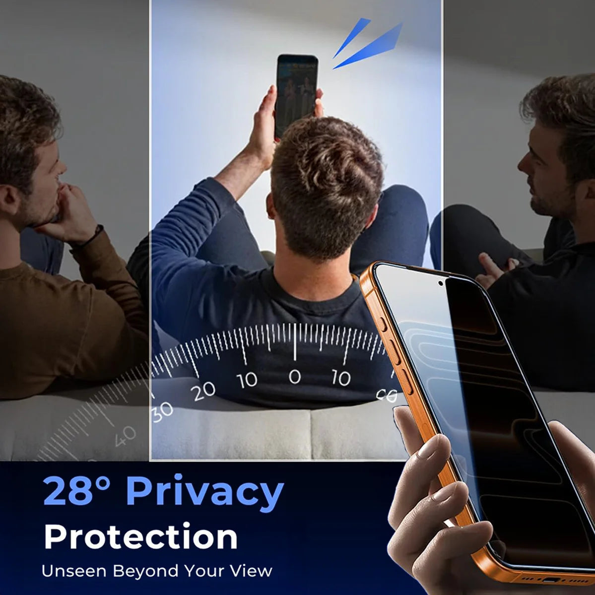 Privacy Screen Protector For iPhone 17 Pro Max 16 Pro Max Series Tempered Glass