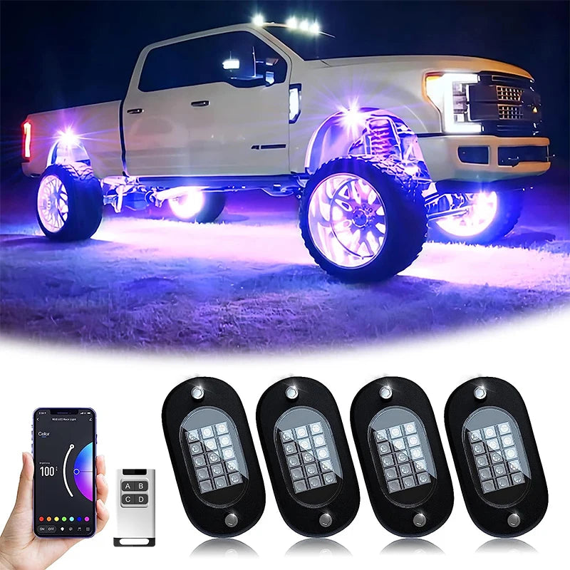 Yilaie 12V LED Underbody Chassis Lights With App Control