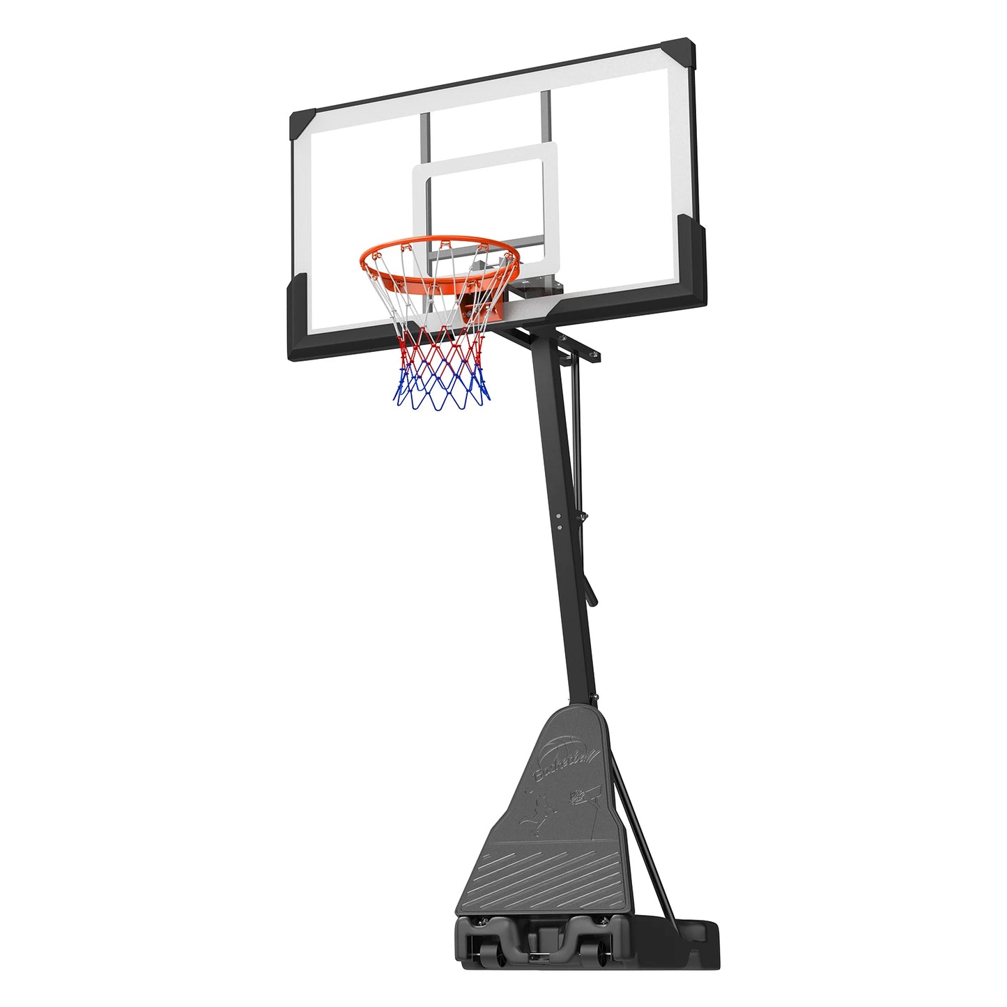 SucceBuy Portable Basketball Stand With Adjustable Height Backboard