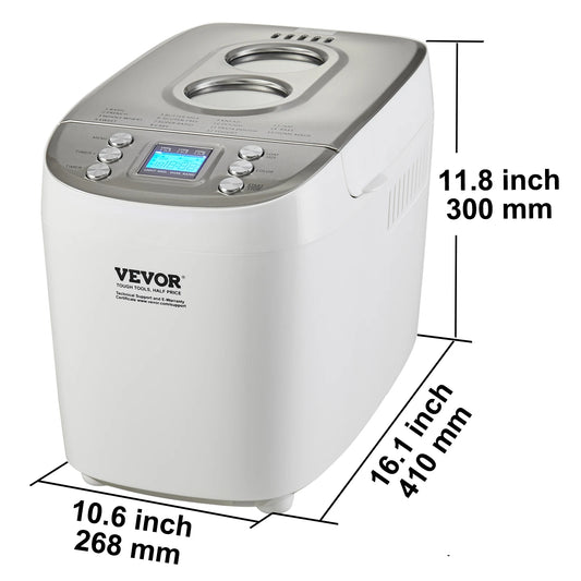 SucceBuy 15-in-1 Automatic Bread Maker With Gluten Free Setting