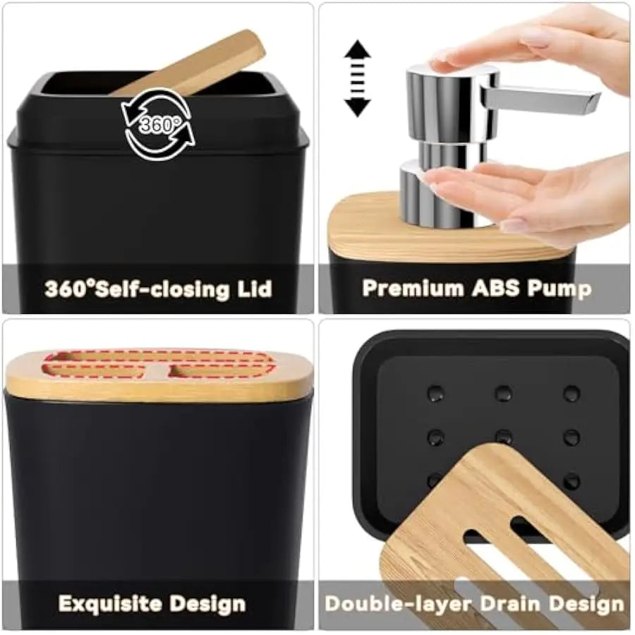 XLHOMO 24 Piece Bathroom Set With Shower Curtain And Rugs
