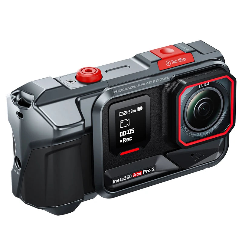 VBNM Aluminum Camera Cage For Insta360 Ace Pro 2 Grip
