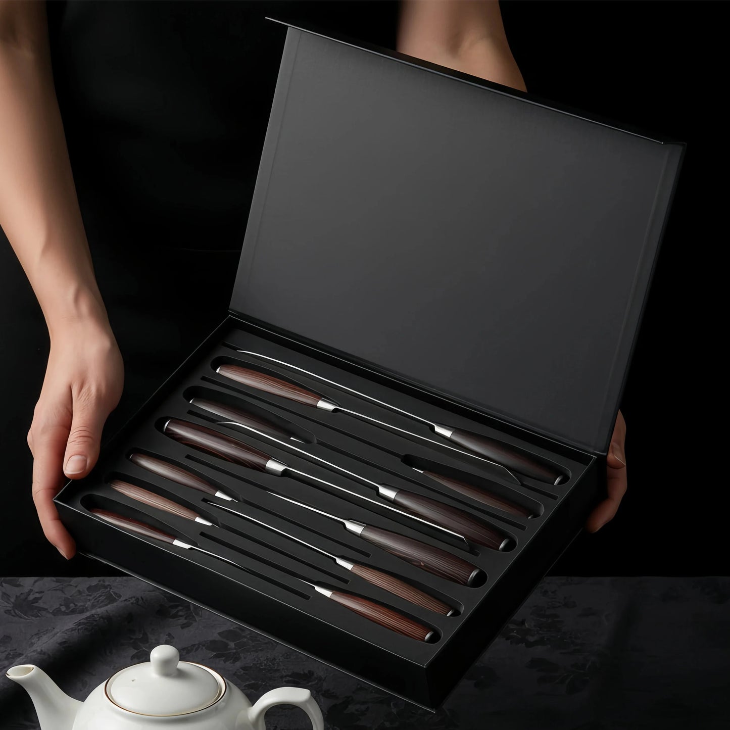Ultimate 12Pcs Damascus Laser Pattern Kitchen Knife Set