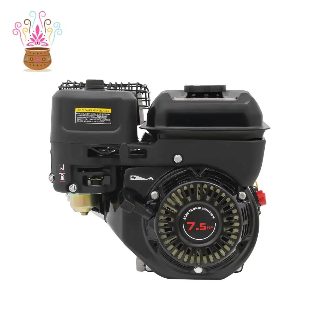 Bymaocar 7.5HP 4-Stroke Horizontal Shaft Engine For Generators