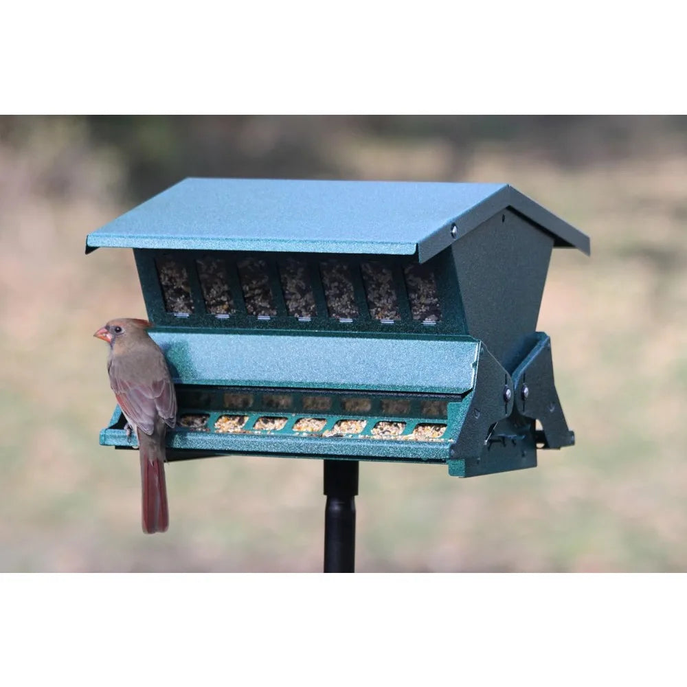 XMSJ Squirrel Proof Outdoor Bird Feeder For Garden And Yard