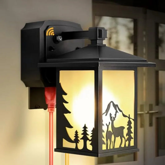 Porch Lights With GFCI Outlet Dusk To Dawn