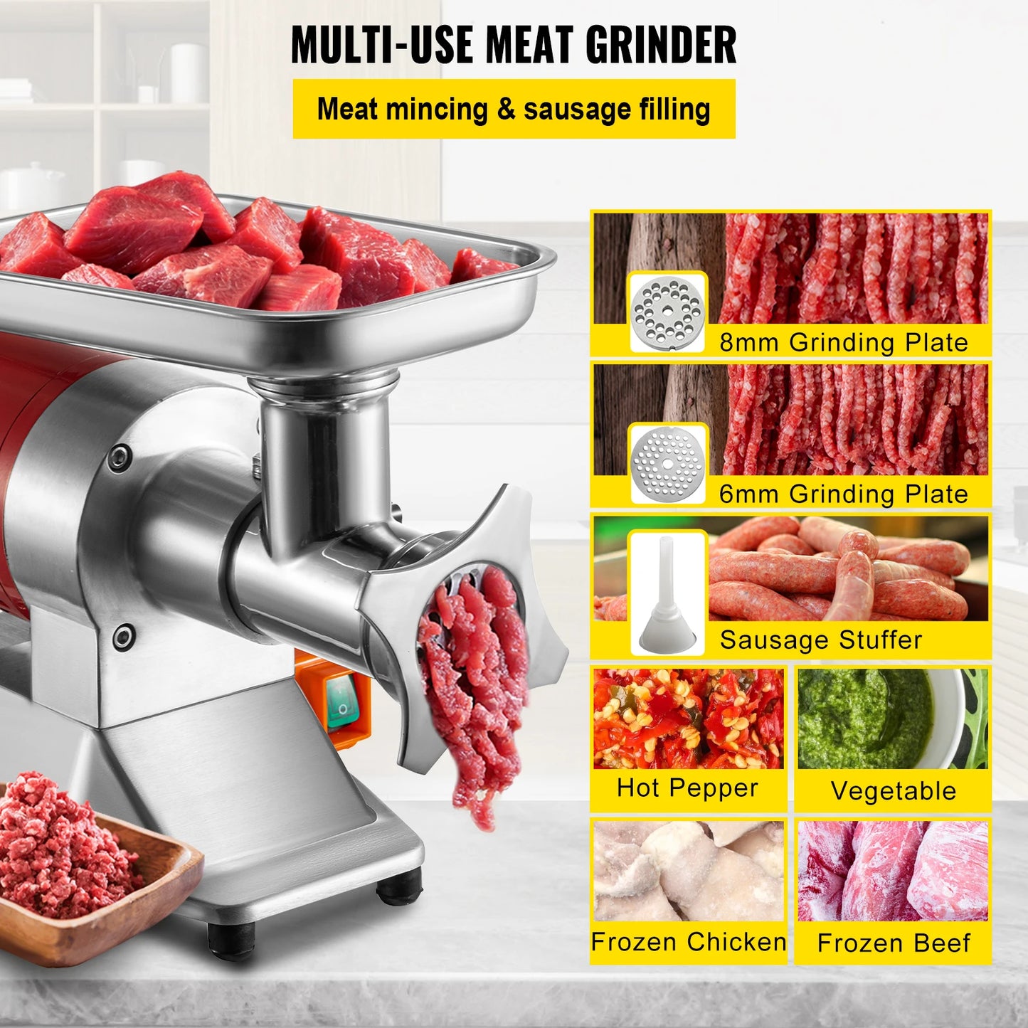Succebuy Electric Meat Grinder 250Kg/H 300Kg/H Commercial