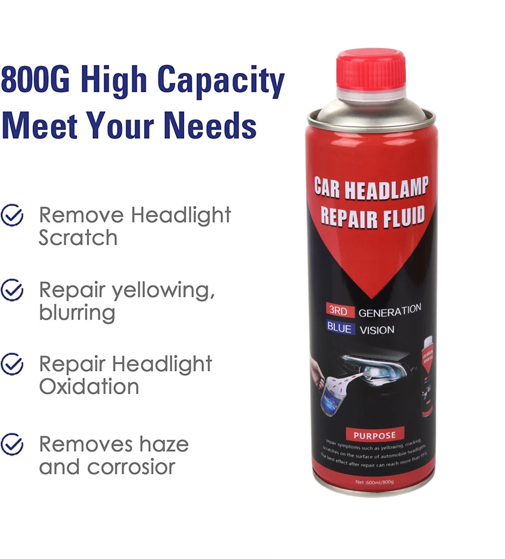 Professional Car Headlight Restoration And Polish Fluid