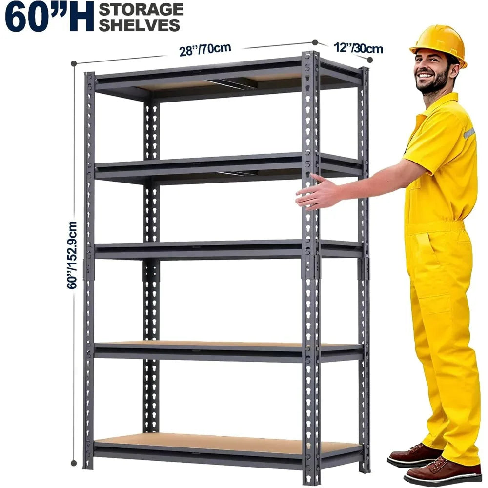 Heavy Duty Shelving Unit For Garage Storage And Organization