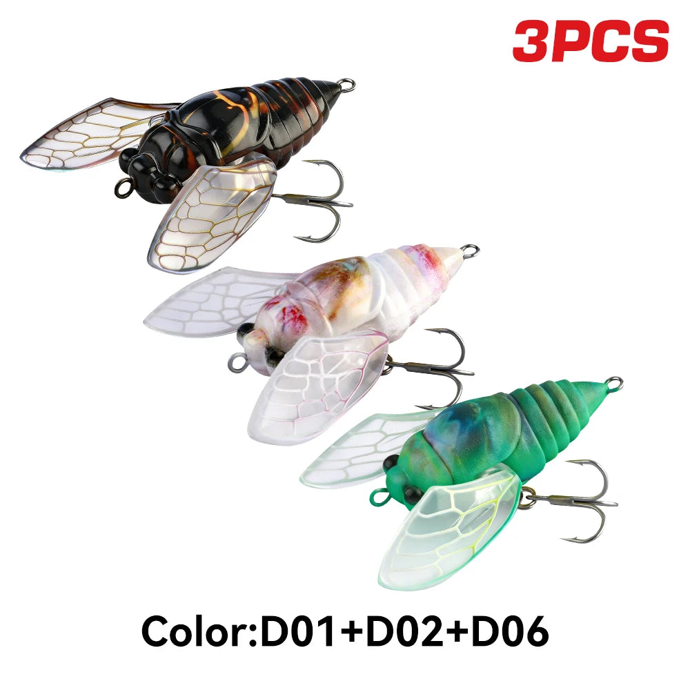 Kingdom Cicada Fishing Bait Topwater Bionic Insect Lure