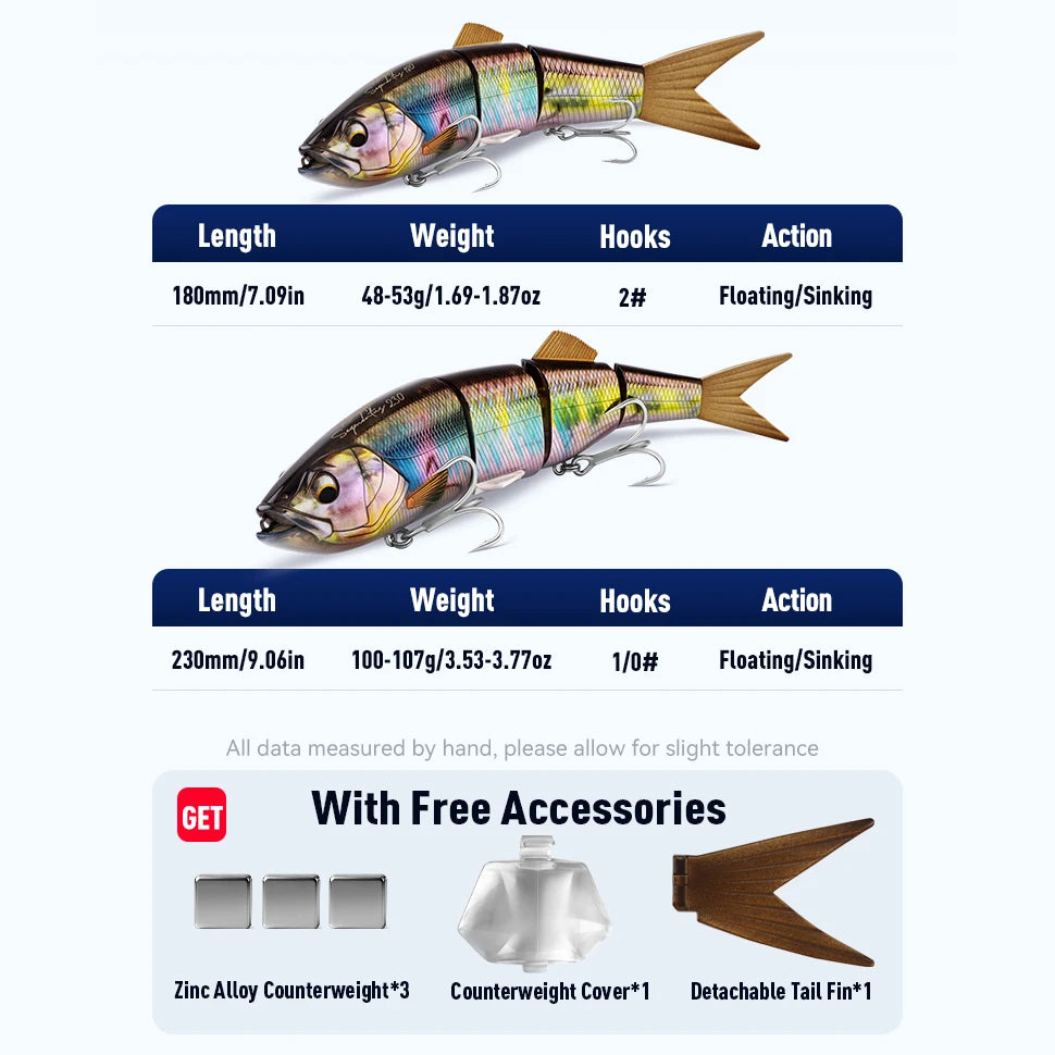 Kingdom Jointed Swimbait Floating Sinking Artificial Bait