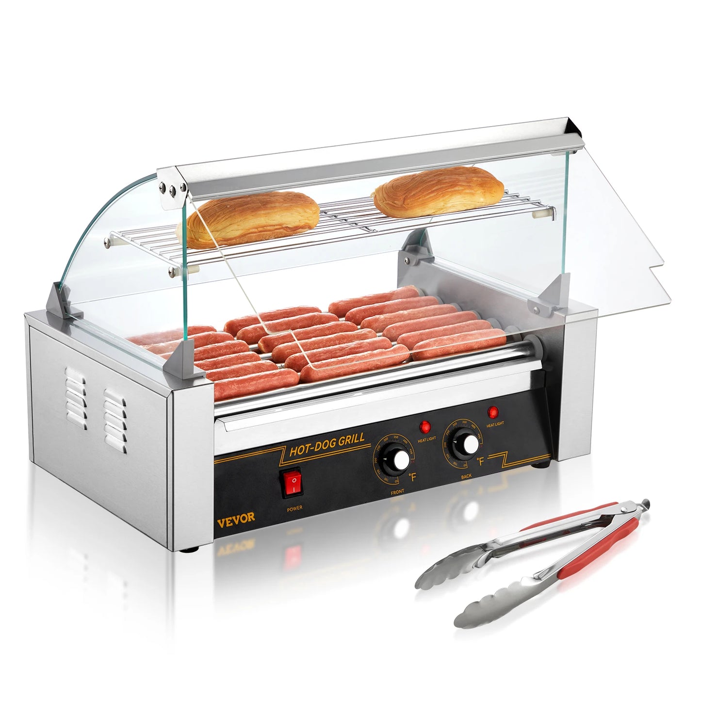 SucceBuy Commercial Hot Dog Roller Sausage Maker Barbecue Grill