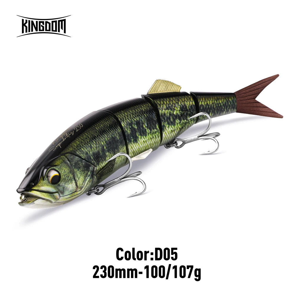 Kingdom Jointed Swimbait Floating Sinking Artificial Saltwater Fishing Lure
