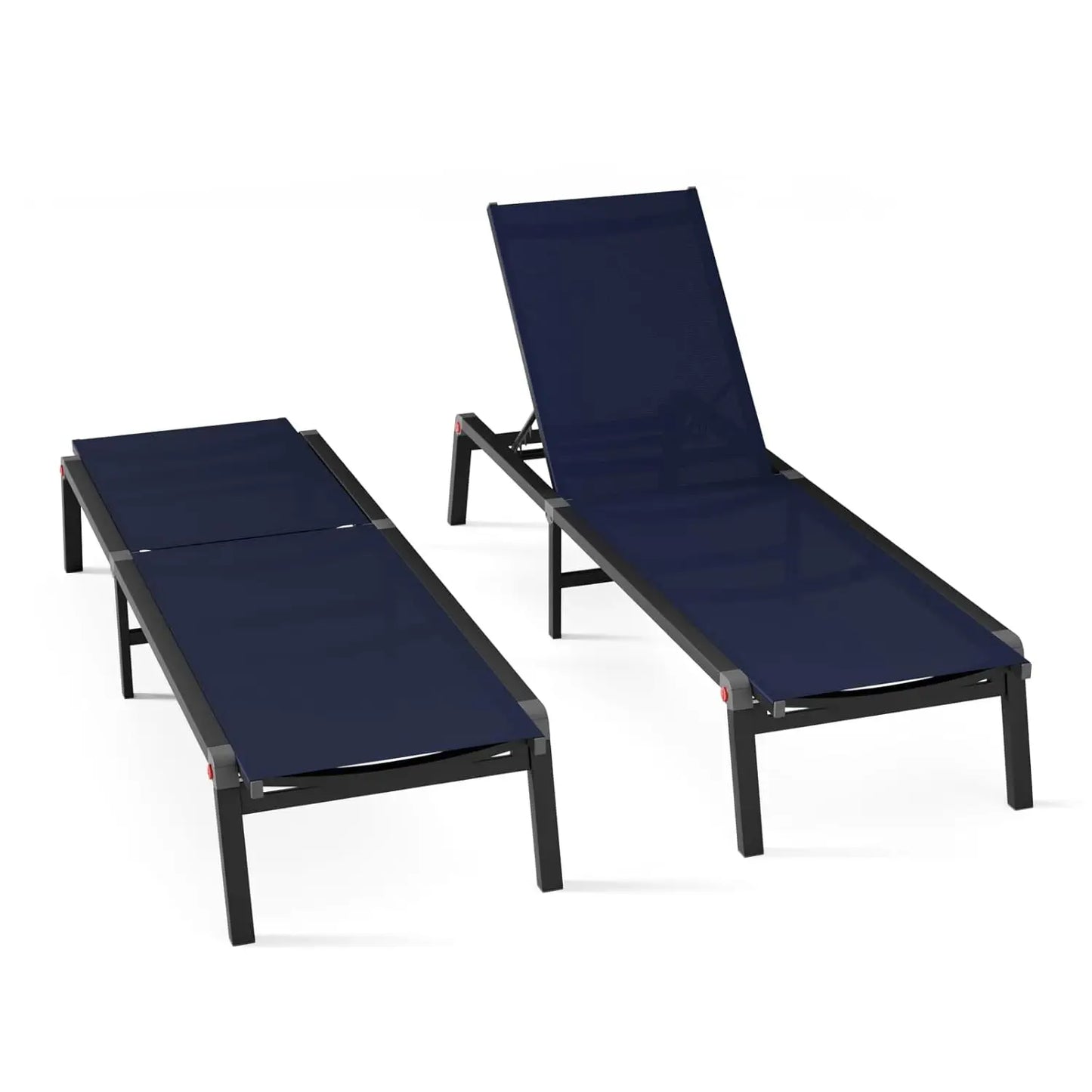 Guangbai Adjustable Aluminum Chaise Lounge Chair Outdoor Deck