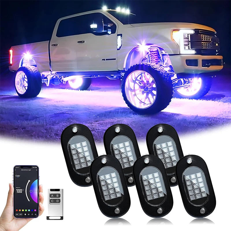 Yilaie 12V LED Underbody Chassis Lights With App Control