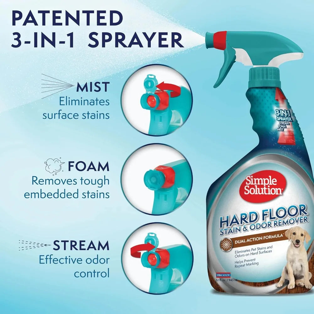 XMSJ Pet Stain And Odor Remover For Hard Floors Enzyme Cleaner