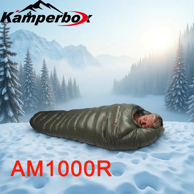 Kamperbox Winter Double Down Sleeping Bag For Camping