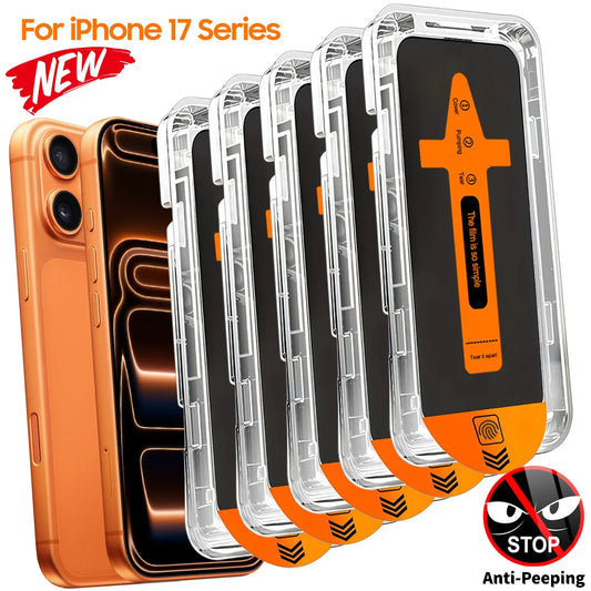 Privacy Screen Protector For iPhone 17 Pro Max 16 Pro Max Series Tempered Glass