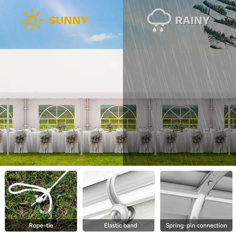 YTYIN Heavy Duty Outdoor Party Tent Galvanized Canopy For Weddings