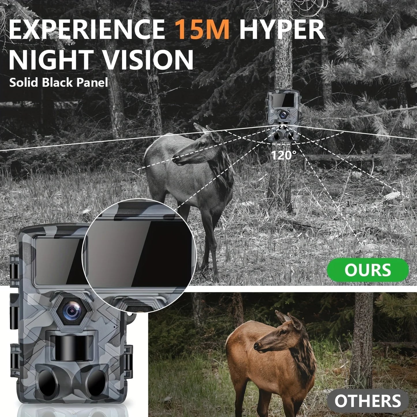 Fargarloo Trail Camera With WiFi App Control 60MP Night Vision