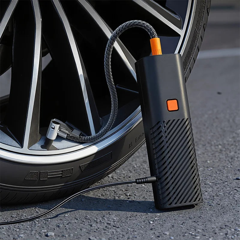 Pownym Wireless Tire Inflator Pump For Cars And Bikes