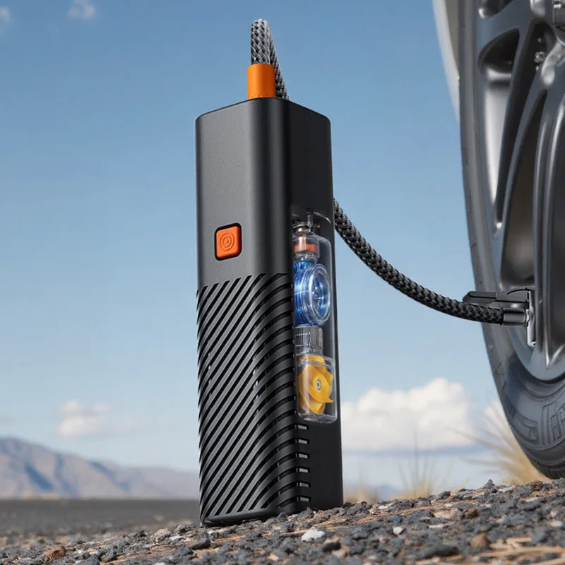 Pownym Wireless Tire Inflator Pump For Cars And Bikes