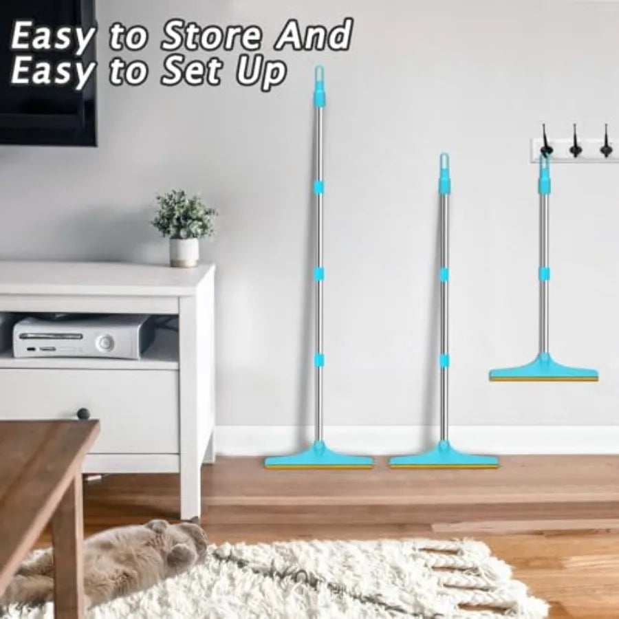 Carpet Rake for Pet Hair Removal With Adjustable Long Handle
