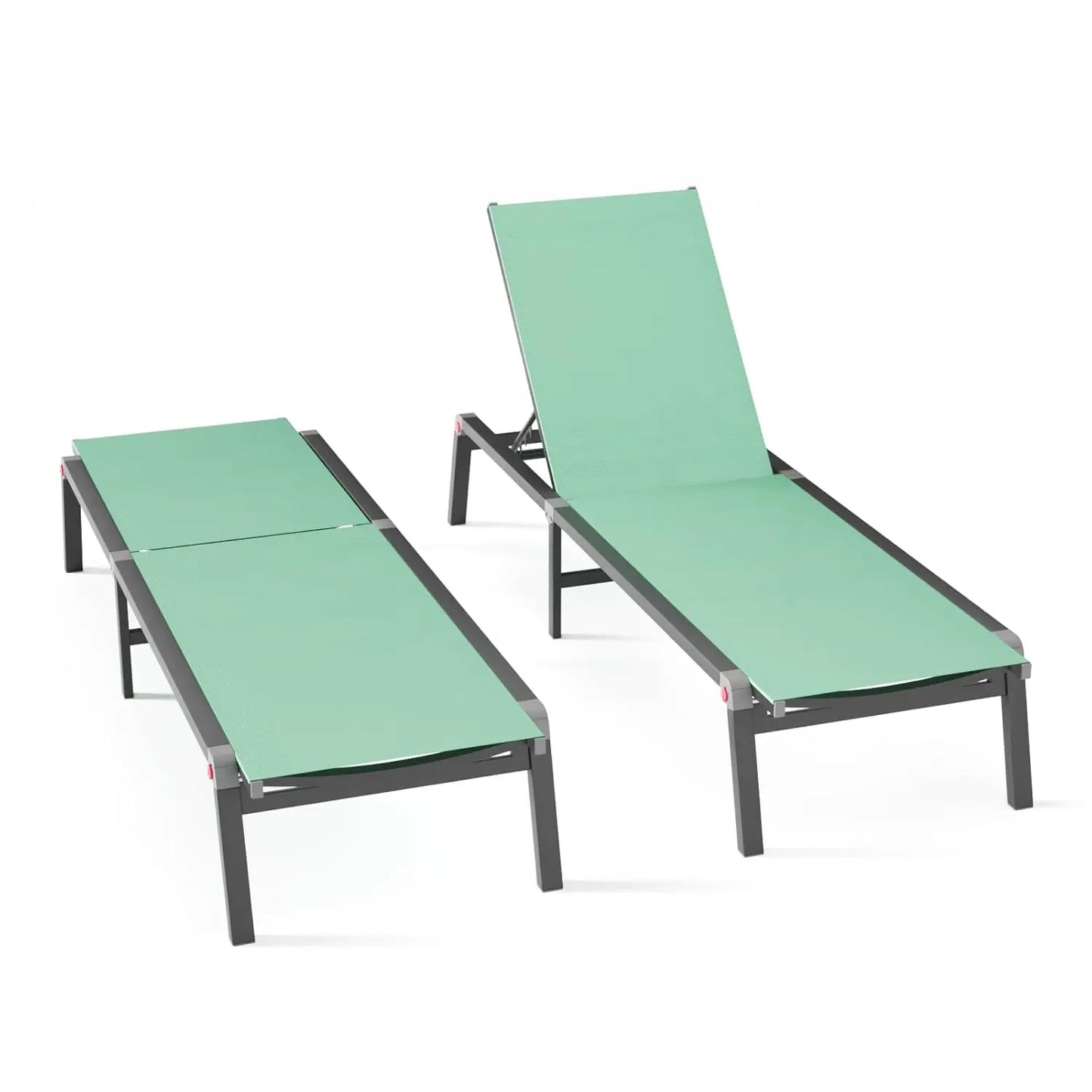 Guangbai Adjustable Aluminum Chaise Lounge Chair Outdoor Deck