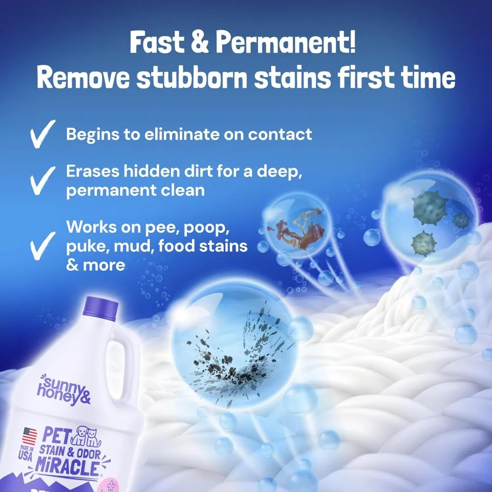 XMSJ Pet Stain Odor Remover Enzyme Cleaner For Carpets