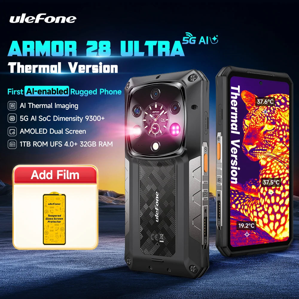 ULEFONE Armor 28 Ultra 5G Rugged Smartphone AI Thermal