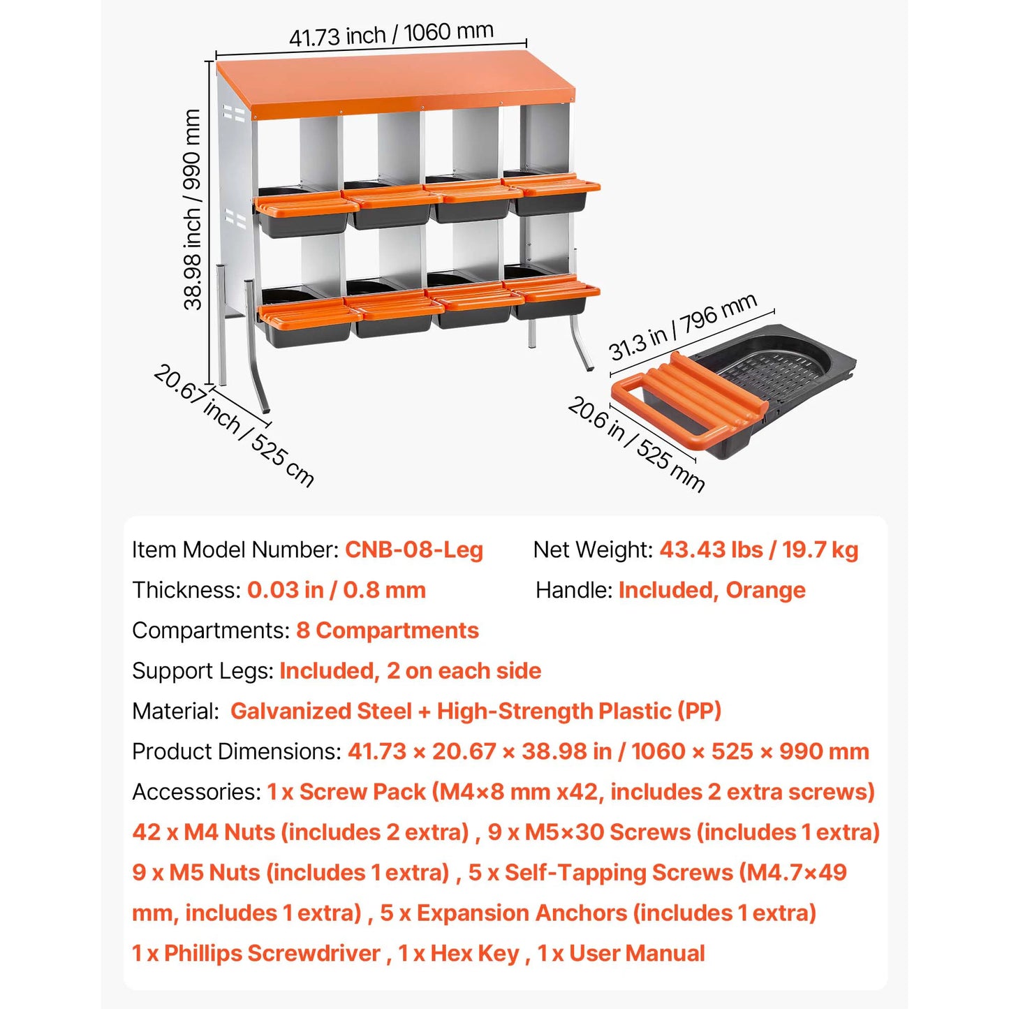 SucceBuy Chicken Nesting Boxes With Roll Out Lids Easy Assemble