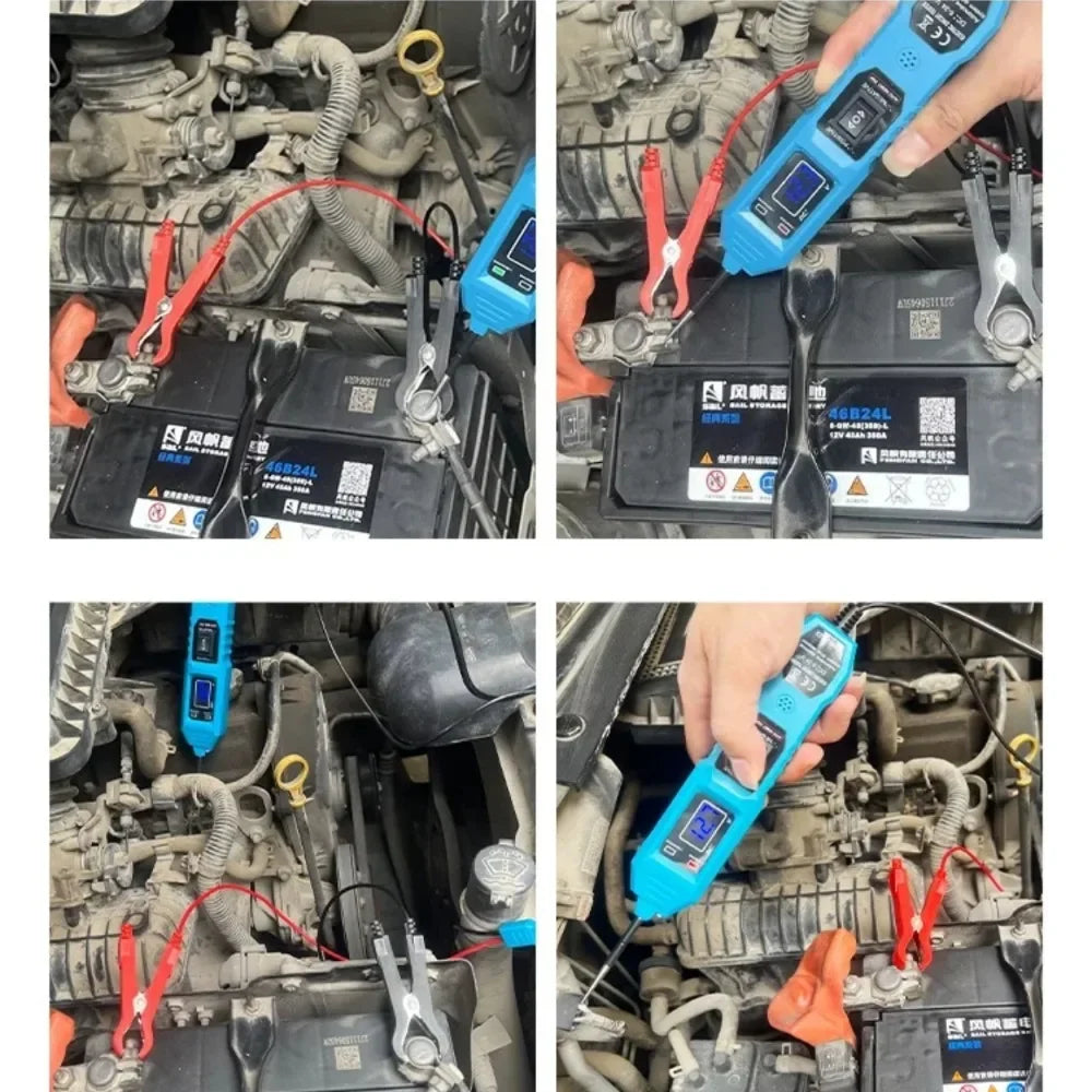 Automotive Circuit Tester Voltage Display Led Light Car Probe Kit