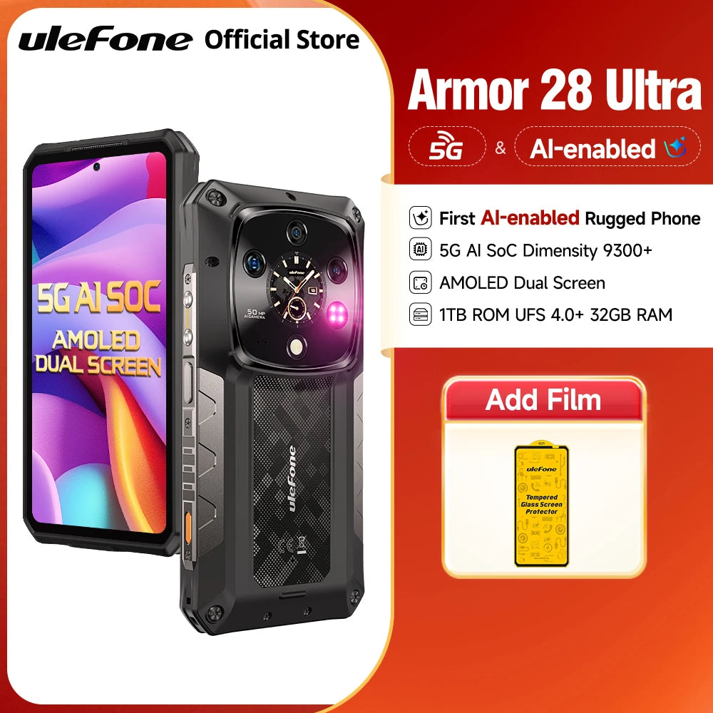 Ulefone Armor 28 Ultra 5G Rugged Smartphone 1TB ROM