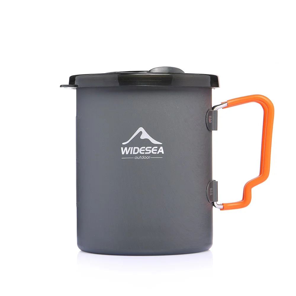 Widesea Aluminum Camping Coffee Pot French Press Outdoor Mug