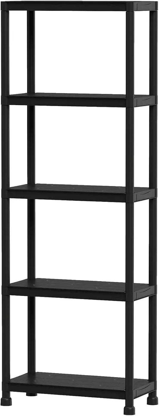 Heavy Duty Plastic Storage Shelves Freestanding Garage Organizer Rack