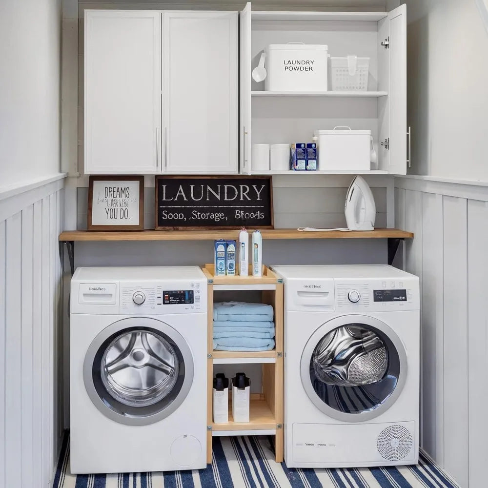 Laundry Room Wall Cabinets With Adjustable Shelves And Doors