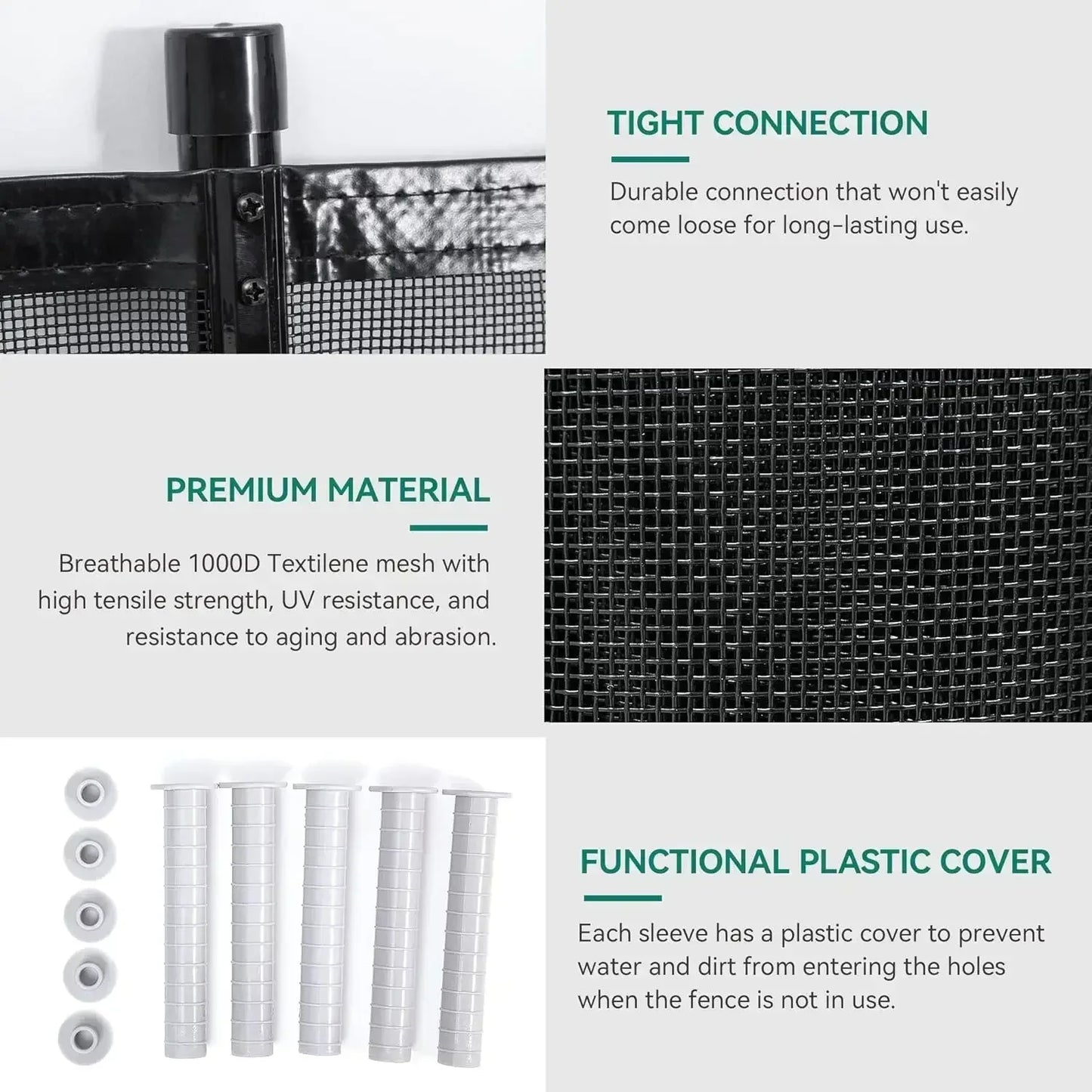 Mesh Pool Safety Fence For Above Ground Pools Outdoor Use