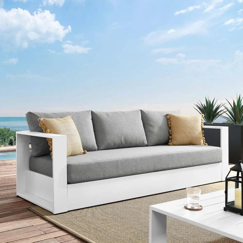 Tahoe Aluminum Outdoor Patio Sofa For Modern Outdoor Living