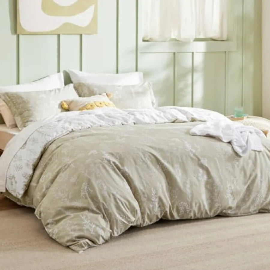 Floral Comforter Set With Pillow Shams Three Piece