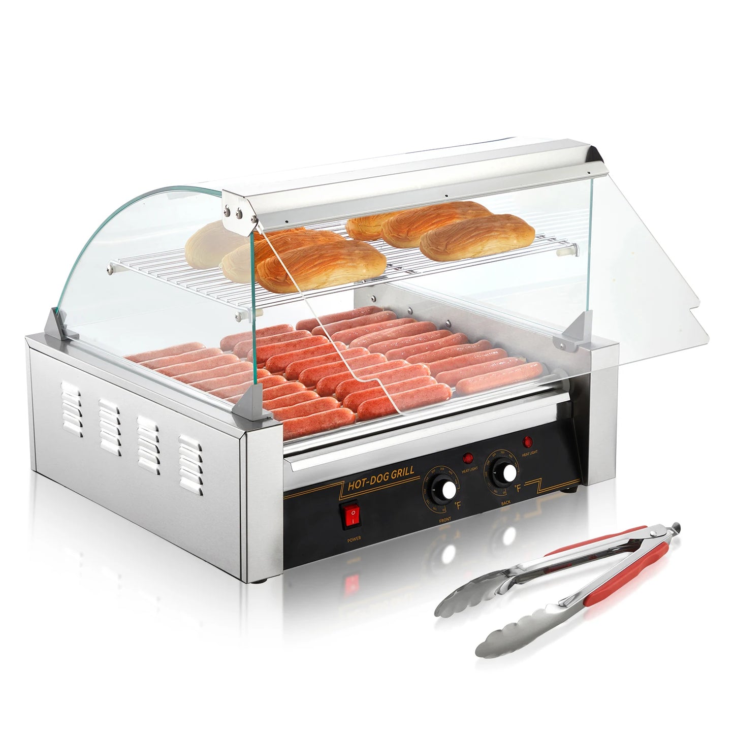 SucceBuy Commercial Hot Dog Roller Sausage Maker Barbecue Grill