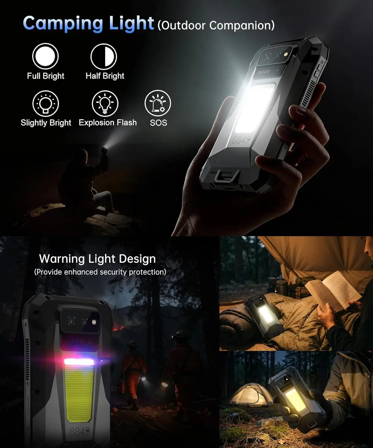Unihertz 8849 Tank X Rugged 5G Smartphone with 1080P Projector