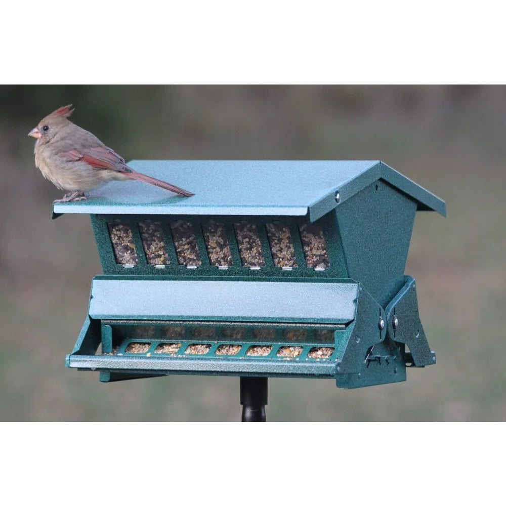 XMSJ Squirrel Proof Outdoor Bird Feeder For Garden And Yard