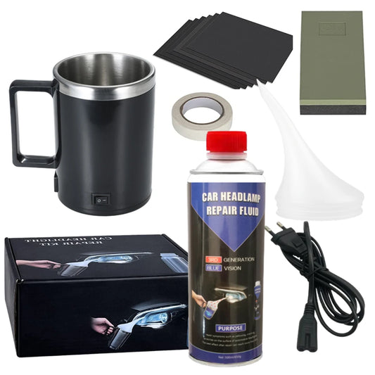Complete Car Headlight Restoration And Lens Polishing Kit