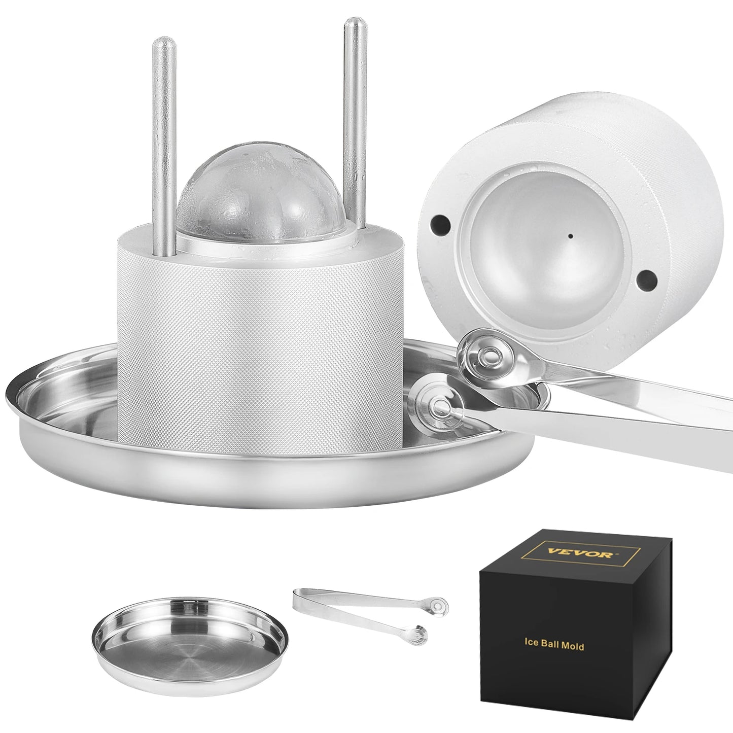 SucceBuy Ice Ball Press Maker Spherical Mold for Bar